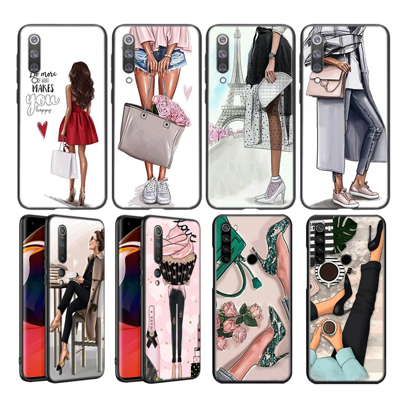 Силиконовый чехол Модная обувь на высоком каблуке Для Xiaomi Mi Note 10T Размеры 9 и 10 9T SE 8