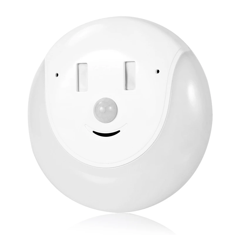 

USB Rechargeable Night Lamp with Body Induction Sensor Smile Children Light for Home Kitchen Bathroom Cabinet Wardrobe