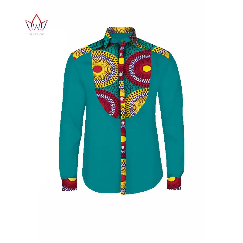 В наличии Размеры по низкой цене, Мужская одежда, мужские рубашки в африканском стиле рубашка мужская рубашка с длинными рукавами мужская повседневная Стиль Африканский принт воск хлопковая рубашка WYN257