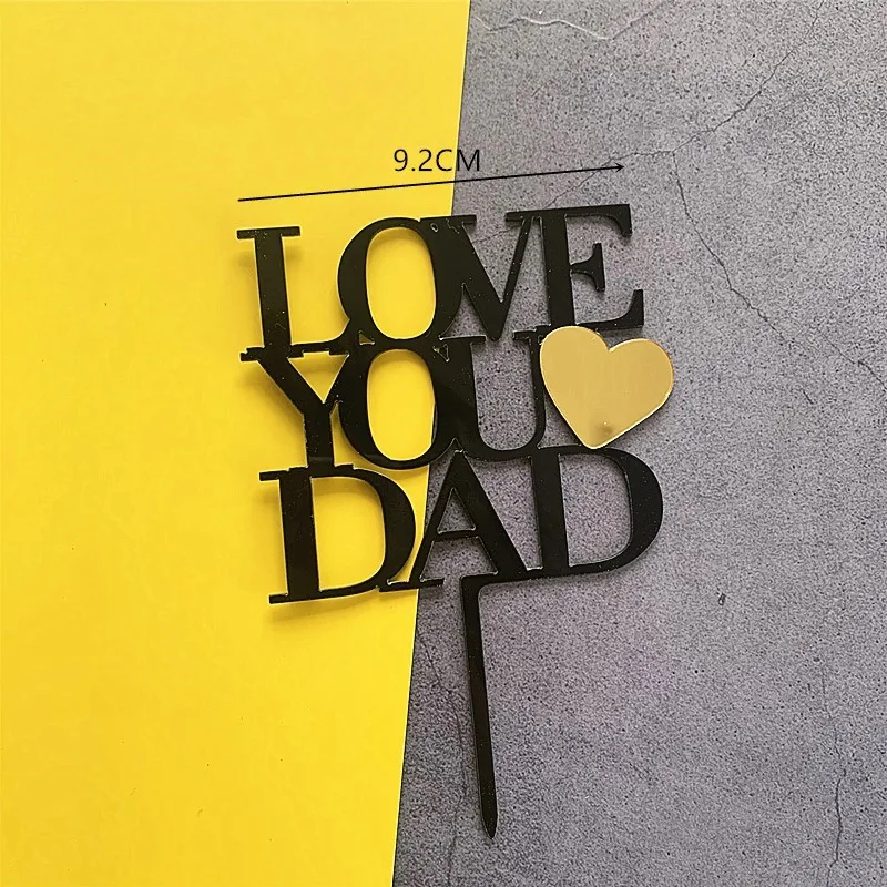 

2021 Super Dad Acrylic Cake Topper Daddy Birthday Best Dad Cupcake Topper for Father's Day Dad Birthday Party Cake Decorations