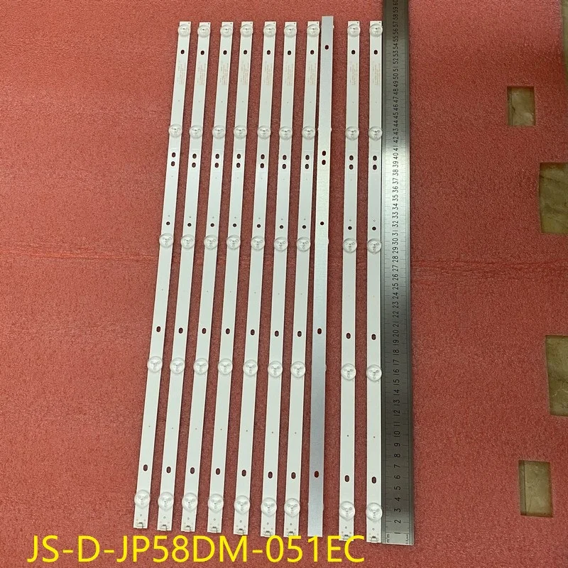10 шт./комплект, Светодиодная панель 5 светодиодный для polaroid K58DLJ10US 58 tv СВЕТОДИОДНЫЙ 584k01 JS-D-JP58DM-051EC(81225) E58DM100 3030-5S1P