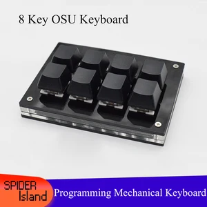 8 keys mechanical keyboard with software osu keyboard for windows gaming keyboard programming macro keypad for shortcut ps pr free global shipping