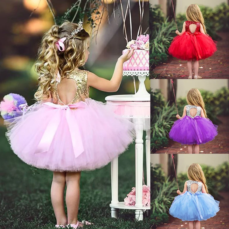 Платье для новорожденных девочек платье первого дня рождения маленьких на