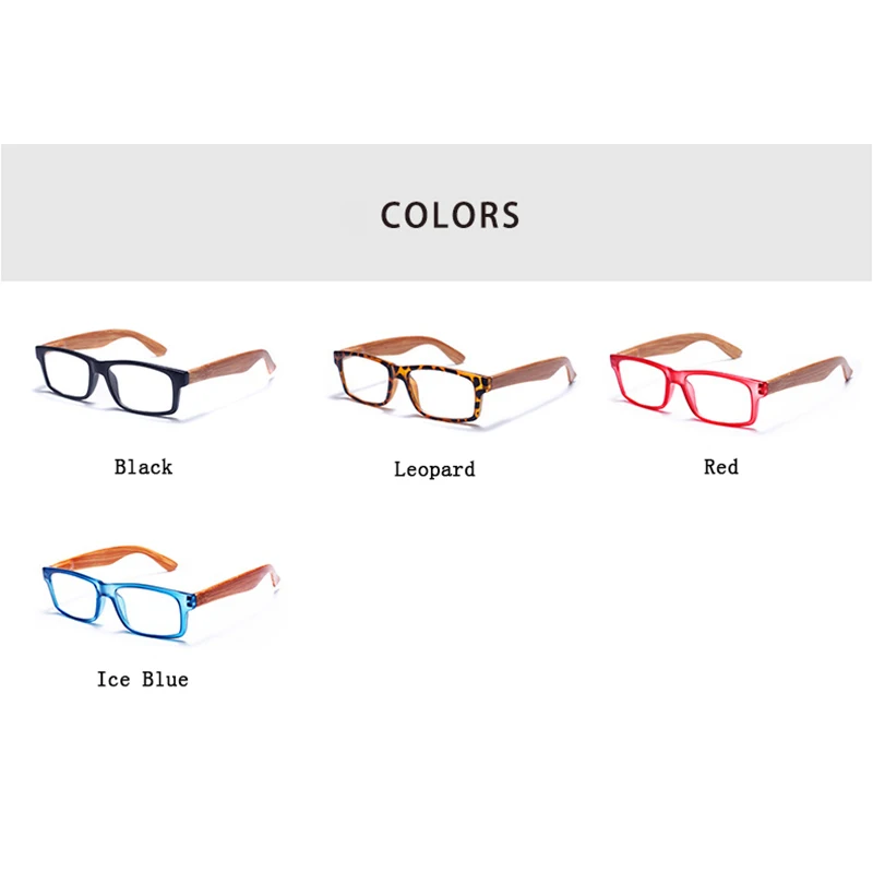 Ретро Модные женские очки для чтения с деревянной печатью Мужские квадратные