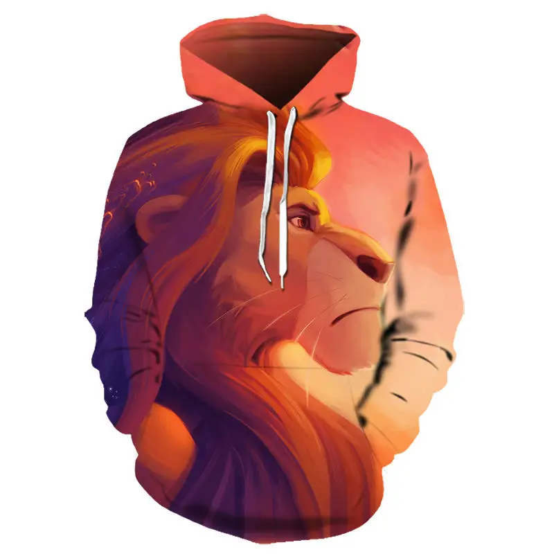 HOWL LOFTY хит продаж повседневные 3D толстовки/свитшоты/рубашки с принтом Король Лев