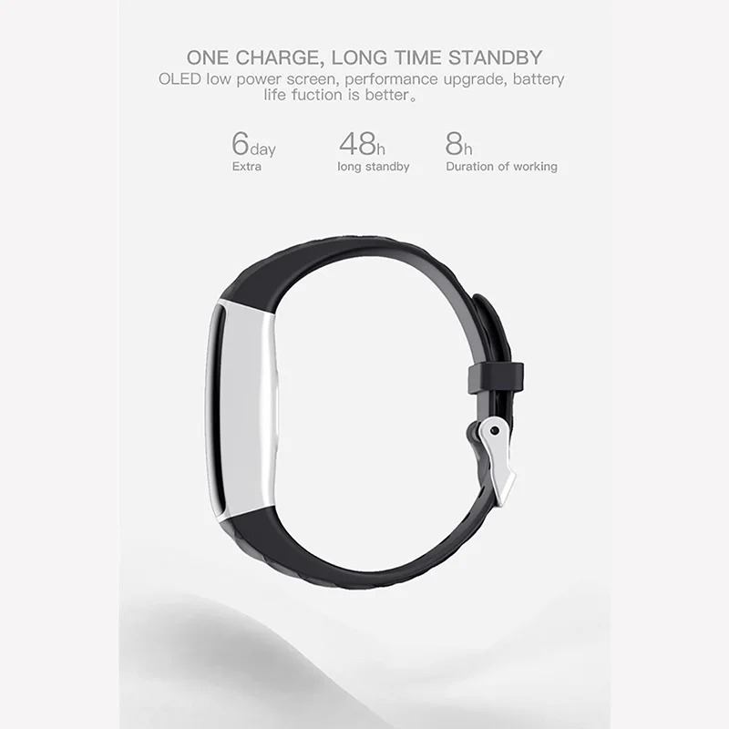 

Smart Bracelet Men And Women With Heart Rate Blood Pressure Sleep Monitoring Multi-sports Mode Waterproof Smart Watch