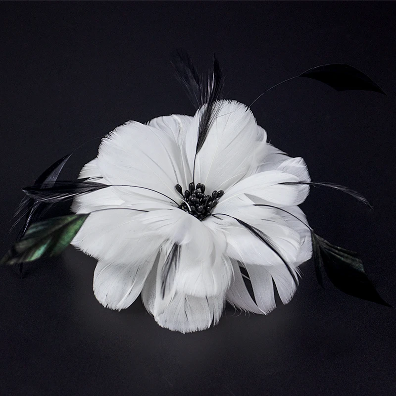 

Wholesale Fluffy Goose Feathers Flowers Corsage Wedding Clothes Accessories Carnival Dress Decoration Natural Plumes For Crafts