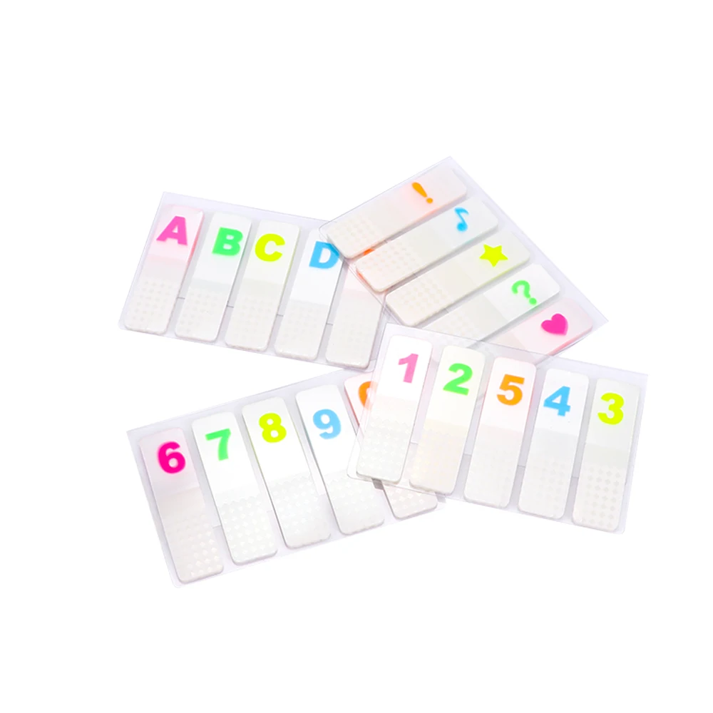 2 шт. флуоресцентные цифры и алфавит указатели наклейки каваи канцелярские