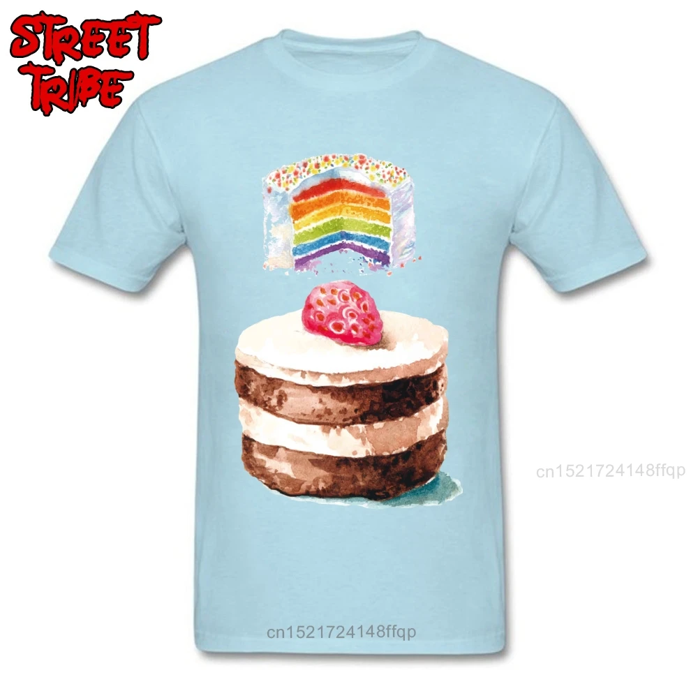 Синяя мужская футболка топы на день рождения Милая с круглым вырезом и 3D принтом