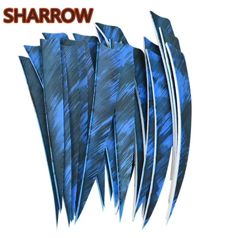 50 шт. 5 &quotстрельба из лука перья стрелы флетчи естественное оперение индейки щит