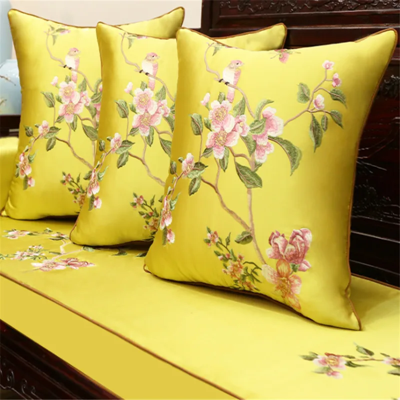 Бесплатная доставка в китайском стиле с милыми цветами подушка внутренним