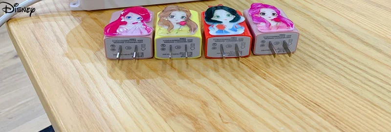 

Disney Snow White Cute Charger Smart Phone Universal USB Dual Port Fast Charging Head Mobile Phone Accessories