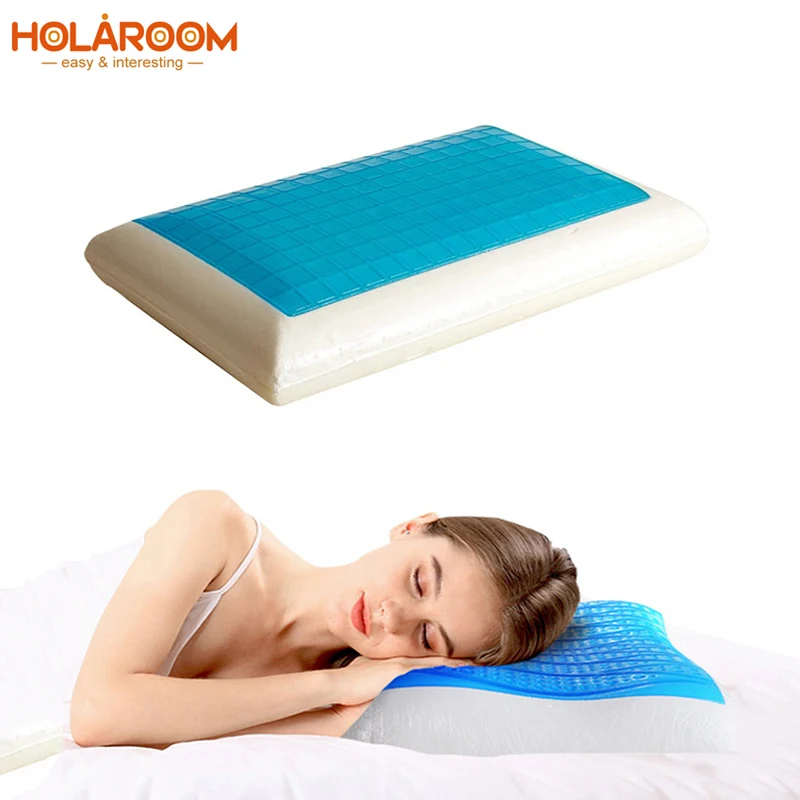Подушка с эффектом памяти белая охлаждающая Ортопедическая подушка для шеи сна