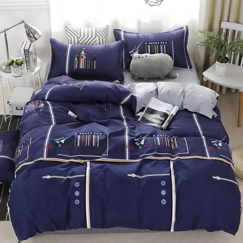 Комплект зимнего постельного белья с простыней пододеяльником и наволочкой | Дом