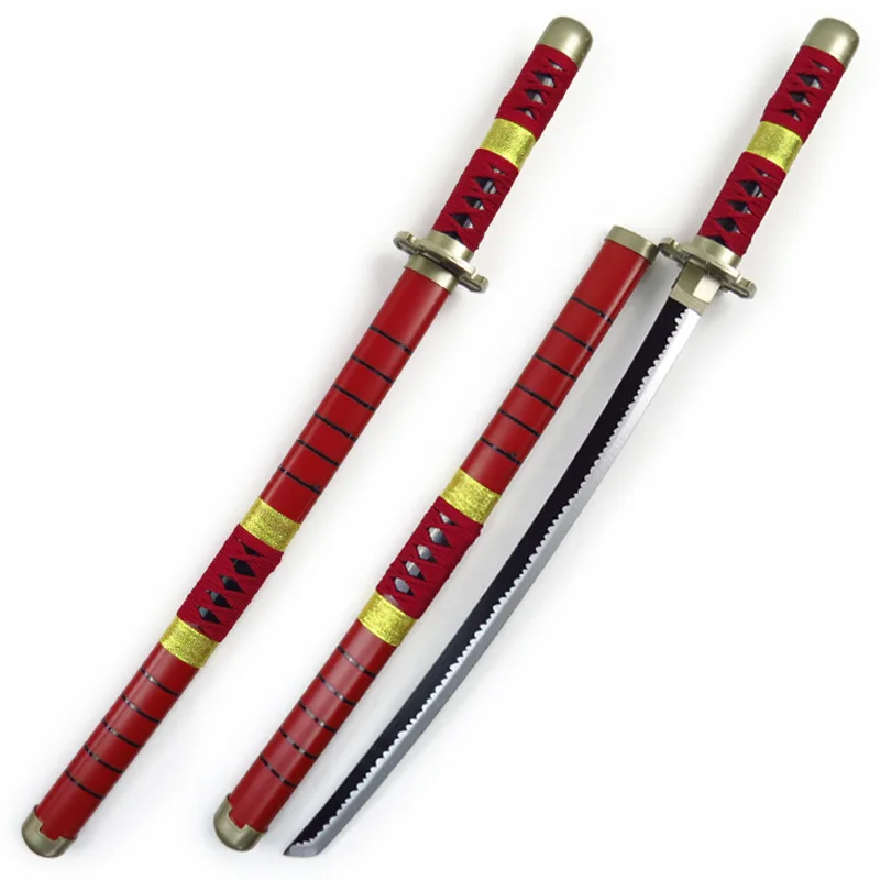 

77cm Japan Anime One Piece Sword Roronoa Zoro Three Knife Cosplay Samurai Knife Ninjas Sword Simulation Katana Weapons