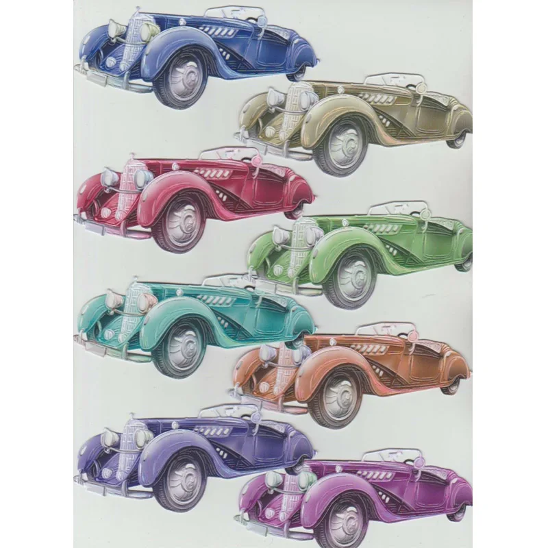 Классический металлический трафарет с пузырьками для автомобиля роскошный