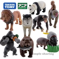 takara tomy tomica ania forest animal advanture model kit hot educational diecast resin baby toys funny kids dolls series