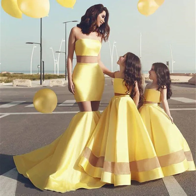 Женское атласное платье-трапеция желтое платье в пол без рукавов с цветочным