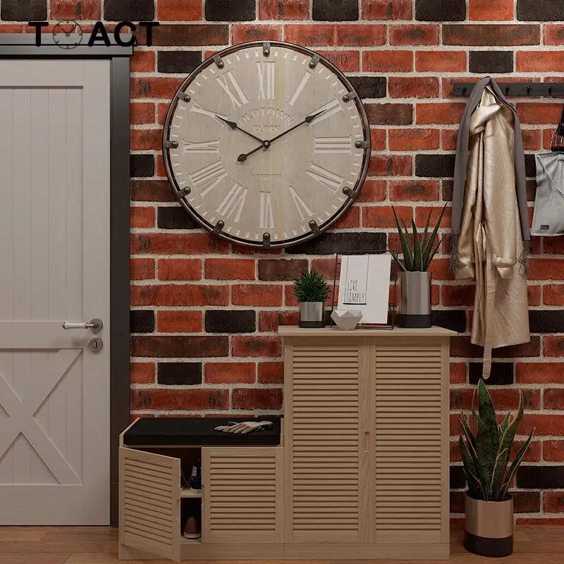 Объемные часы ручной работы в стиле ретро большие винтажные настенные