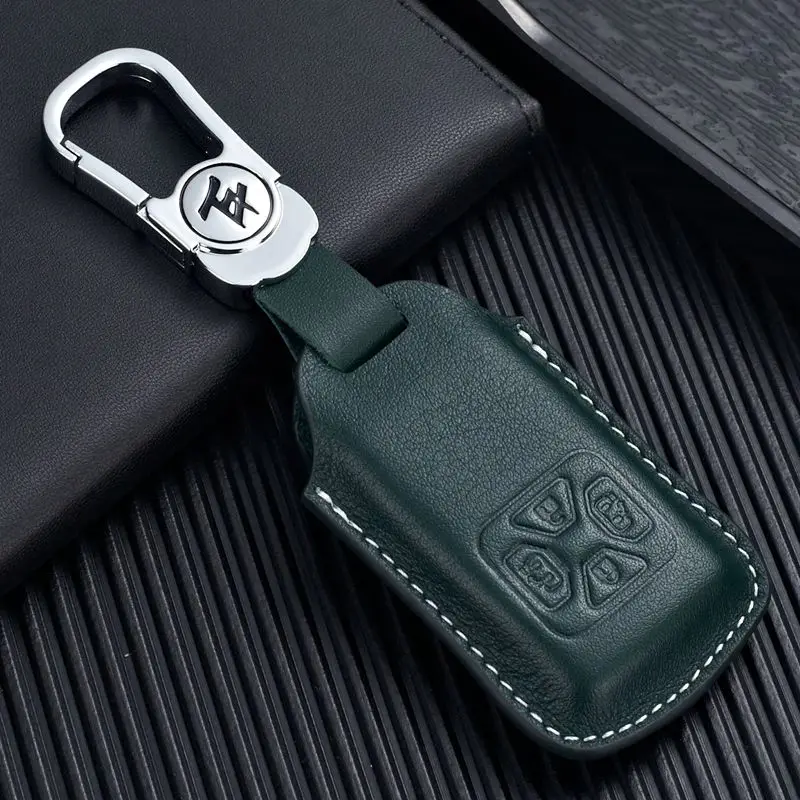

Leather Key Cover for Toyota Previa Estima Alphard 2006 2008 2010 Key Fob Protective Case Holder Accessories