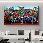 Marvel Мстители, холст, живопись, супергерой, Капитан Америка, плакат, принты, настенные картины для гостиной, украшение для дома
