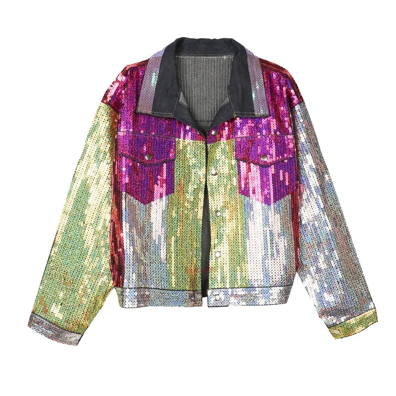 Сезон весна осень Шикарные женские босоножки с джинсовой ткани кожаные куртки и