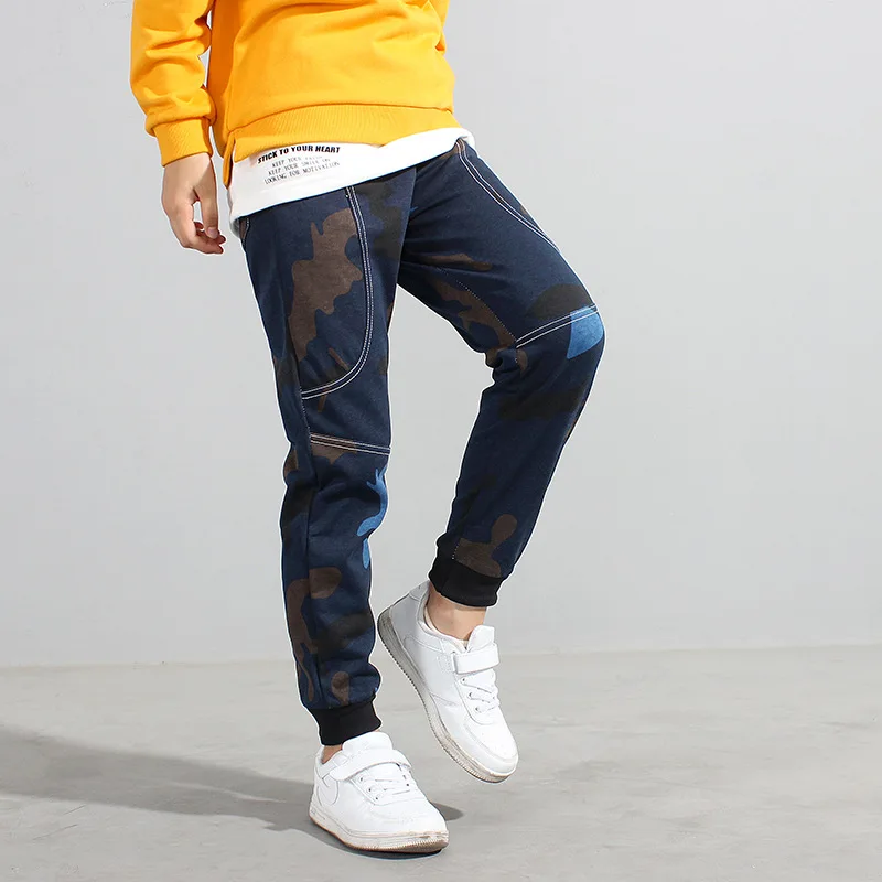 Детская одежда спортивные брюки модные новые длинные с камуфляжным принтом в