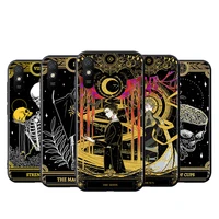 for xiaomi redmi k40 gaming k30i k30t k30s k30 ultra k20 10x pro 5g black phone case high quality tarot art silicone cover