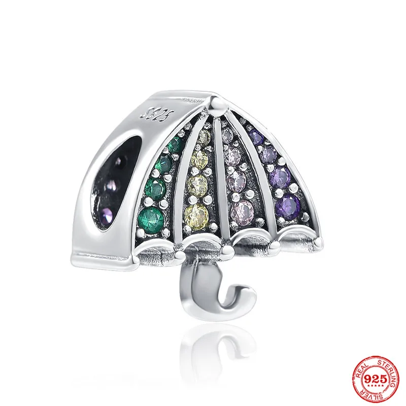 SilverNew Note клоун Джокер Зонт торт Семья Шарм Бусина Подходит Pandora оригинальный