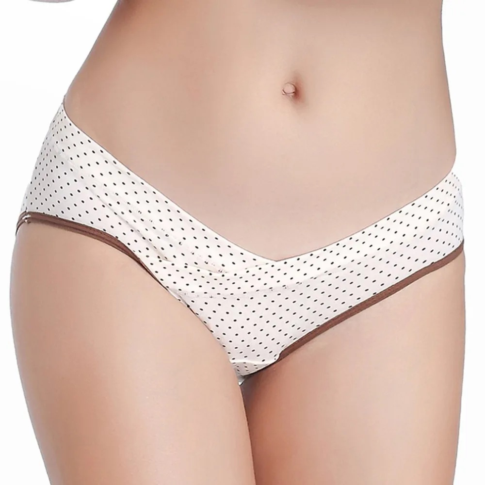 

Women Fashion Cozy Cotton Maternity Panty Lingerie Low Waist Breathable Triangular Crossed Pregnant V-Shaped Underwear 2018 New
