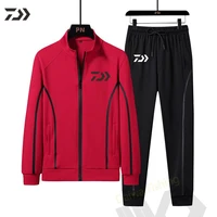 daiwa fishing clothing spring autumn 2021 fishing suit pocket outdoor camping hiking sport set striped clothes fishing suits