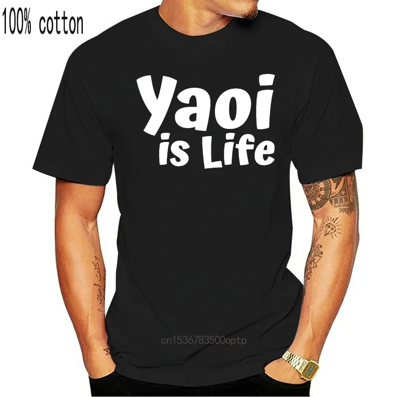 

Men tshirt Short sleeve Yaoi Is life Yaoi T Shirt(1) tee tops Women t-shirt