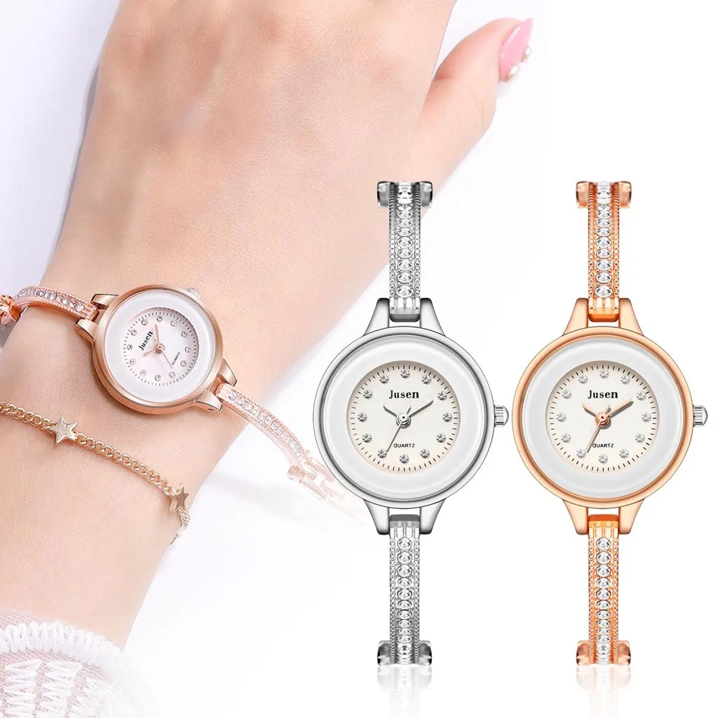 

Small Gold Bangle Bracelet Luxury Watches Stainless Steel Retro Ladies Quartz Wristwatches Fashion Casual Women Dress Watch