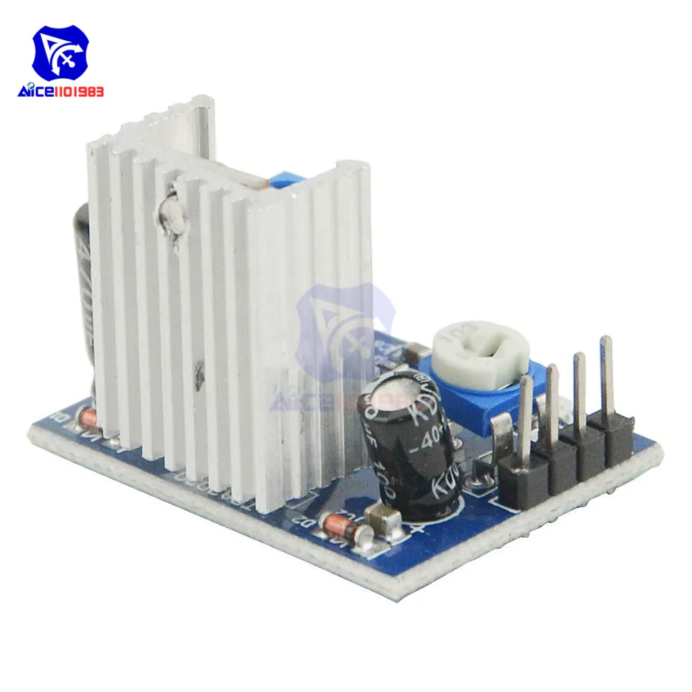 Плата усилителя звука diymoreTDA2030 TDA2030A DC 6 12 в 18 Вт модуль источника питания с одним