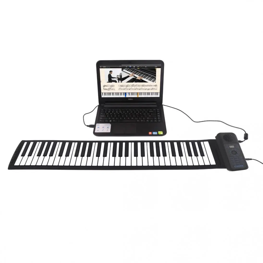 88 клавиш USB MIDI Roll Up пианино электронная портативная силиконовая Гибкая