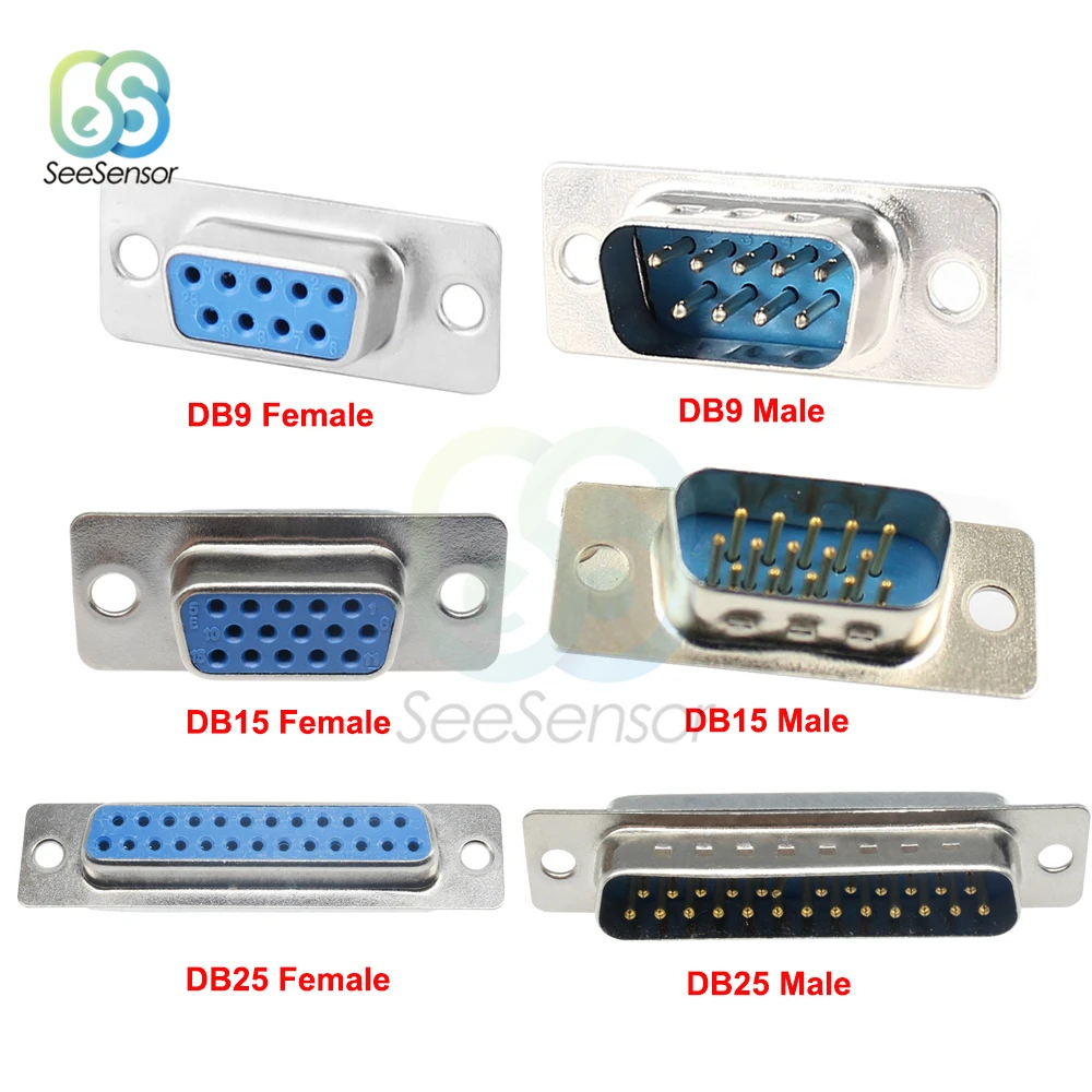 Разъем DB9/DB15/DB25 10 шт.|Соединители| |