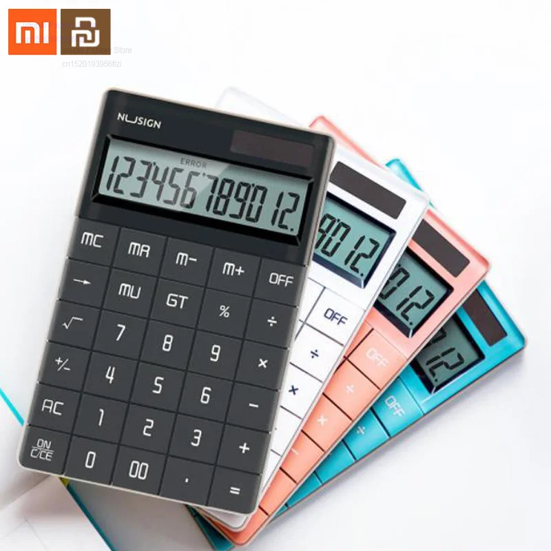 

Калькулятор xiaomi mijia, 12 бит, плоская панель двойного питания, 4 цвета