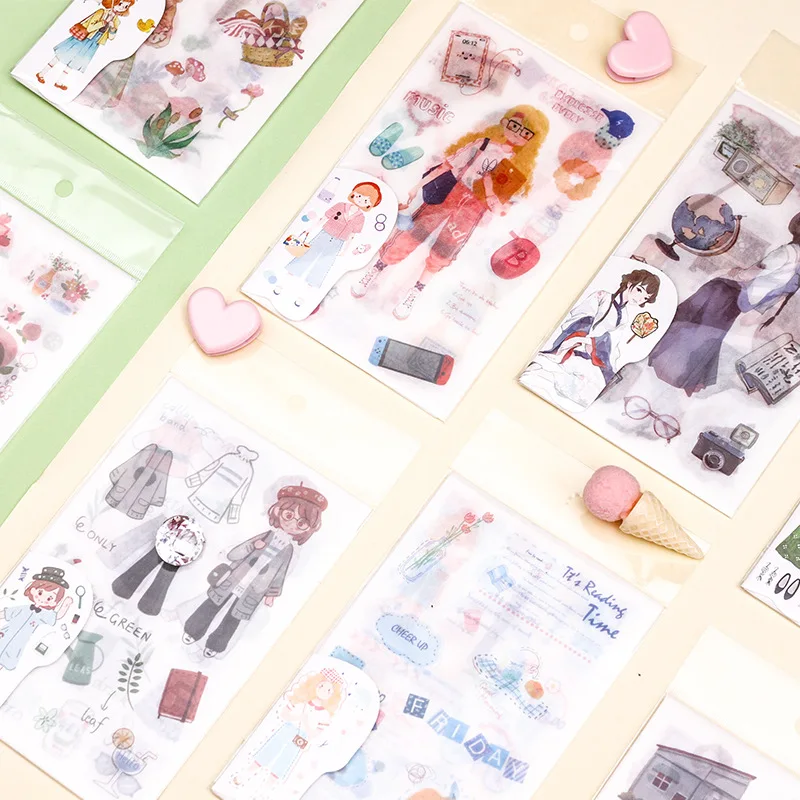 6 шт. мохамм Сладкая Серия грил Kawaii милый персик канцелярские наклейки Бумага васи клейкие наклейки для скрапбукинга дневник Pho