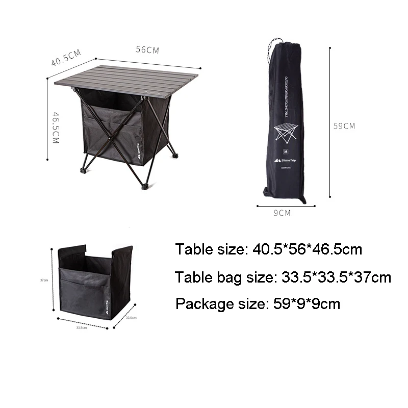 

Backpacking Fishing Lightweight Tourist Desk for Travel Outdoor Portable Garden Table Camping Hiking Picnic Folding Table