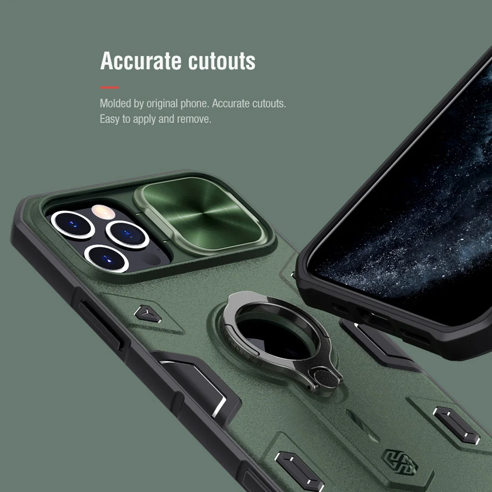 

For iPhone 12 Pro Max Case NILLKIN CamShield Armor Slide Camera Protect Privacy Ring kickstand hard Back Cover For iPhone 12 Pro