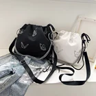 Модные сумки-мессенджеры со светящимися бабочками, женская сумка на шнурке и цепочке, нейлоновая повседневная женская сумка, дорожная сумка с клапаном, ранец