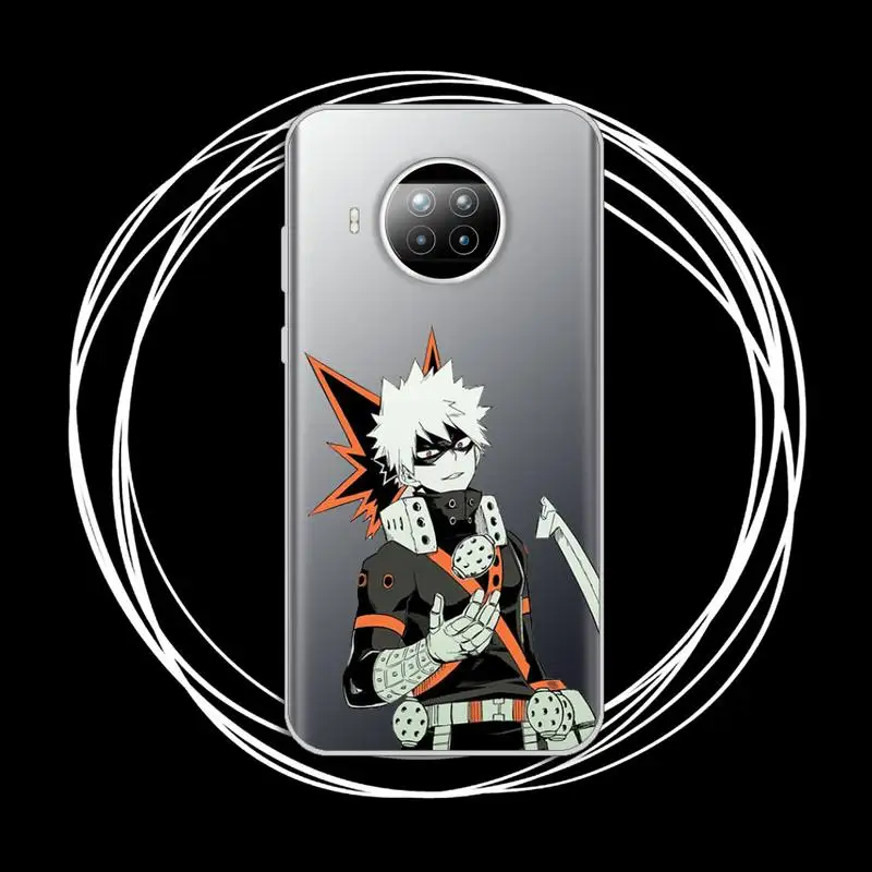 

My Hero Academia deku bakugou Boku no Hero Phone Case Transparent for xiaomi redmi note 8 9 9s 11 10t lite pro