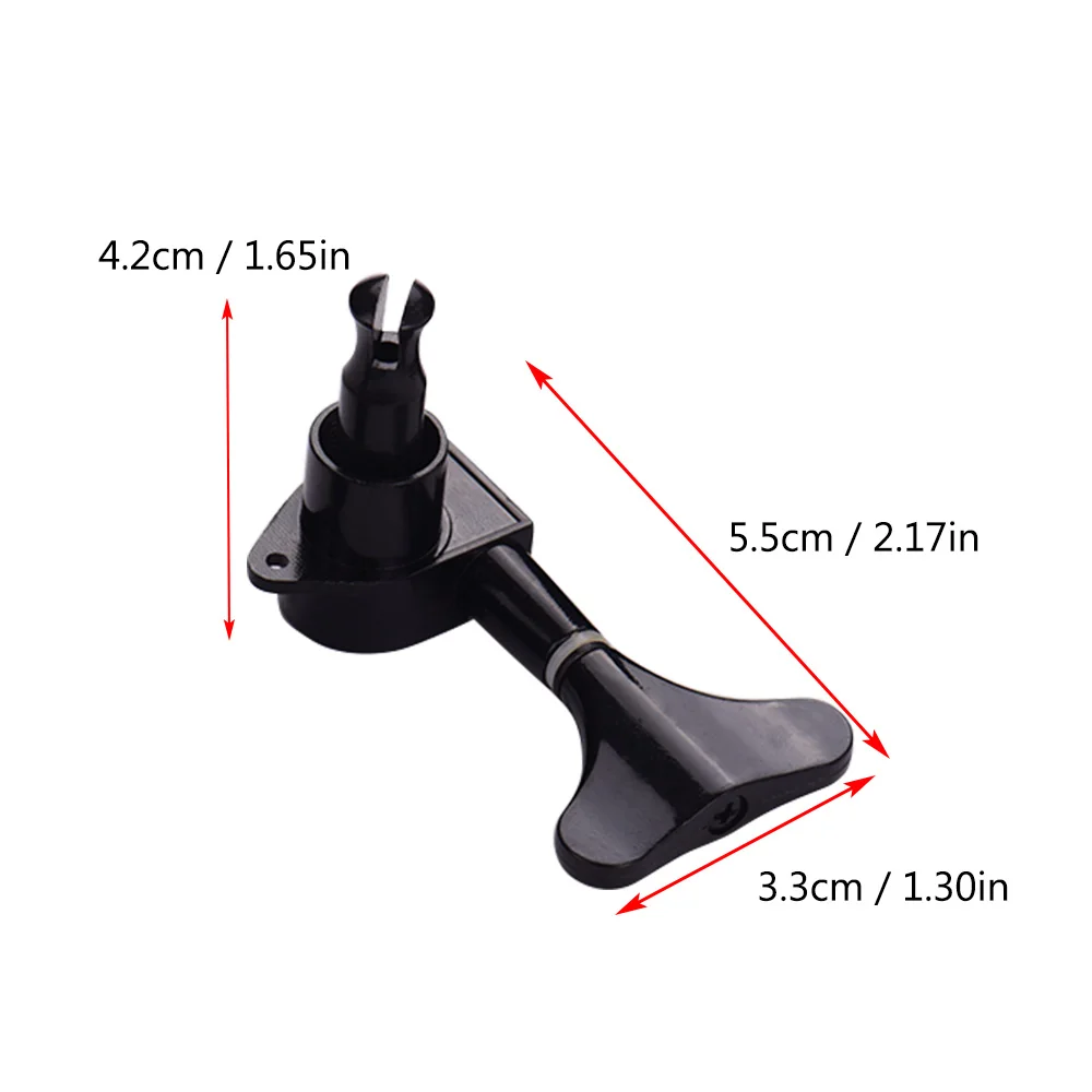 Сплав 4 шт. 2 левый правый бас полностью закрытый тюнер колышки строка Тюнинг