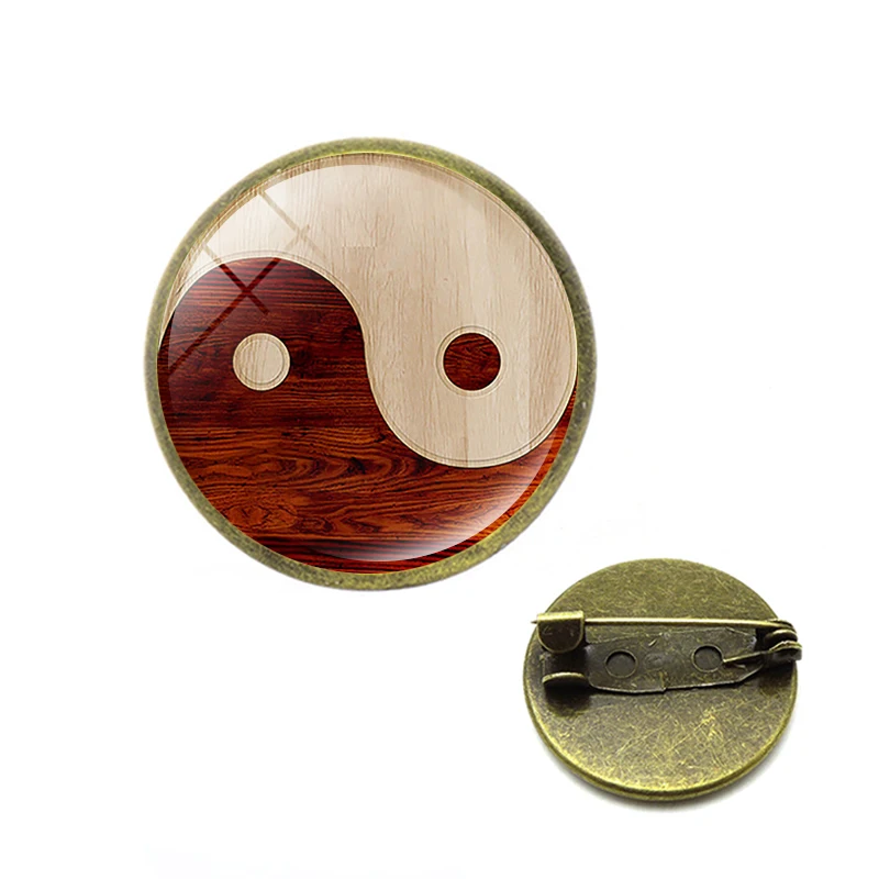 Новый Инь (железная Гуаньинь) Ян сплетен Броши нетрадиционной брошь шпильки Ying