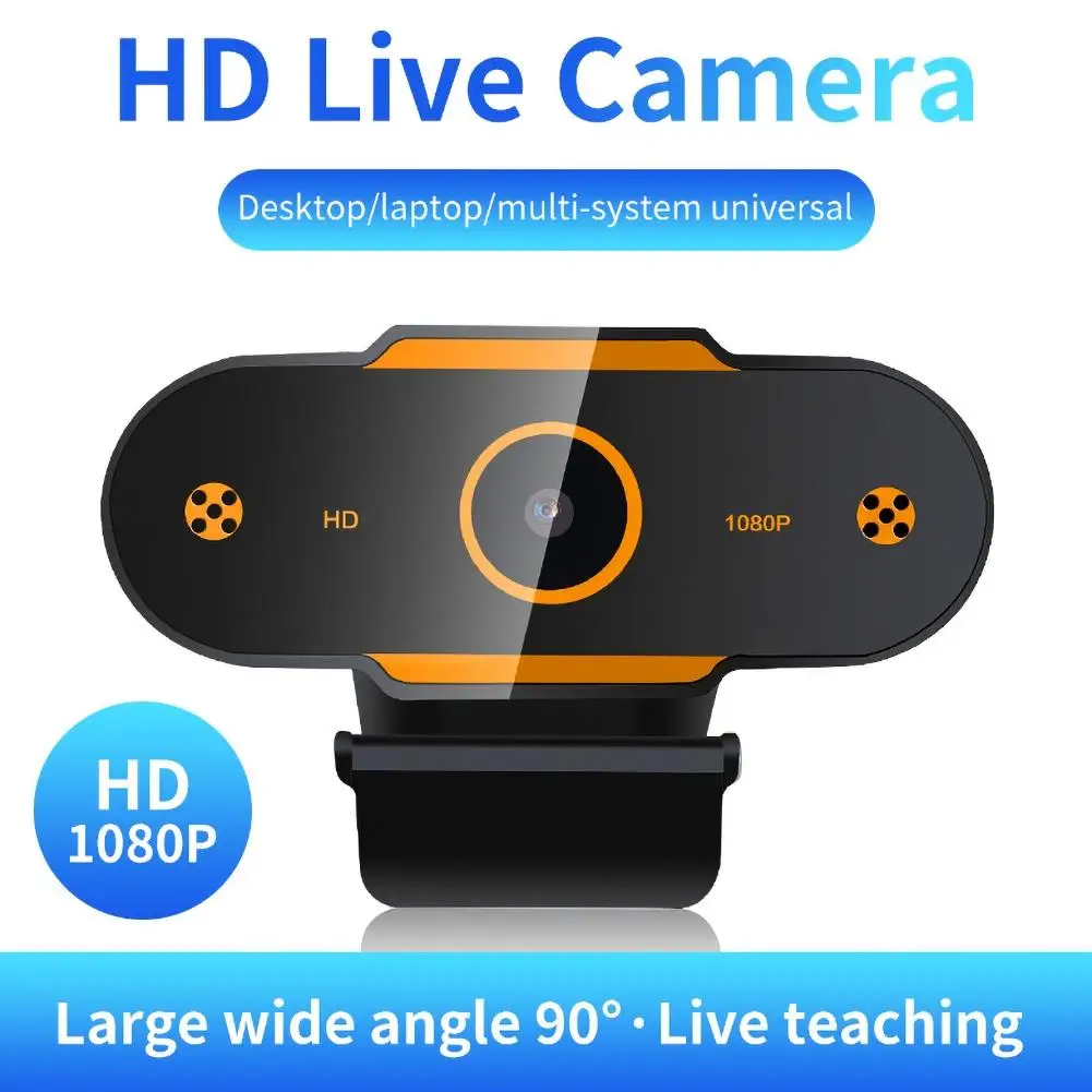 

High Definition USB Webcam Live Streaming Camera with Mic for Computers Laptops