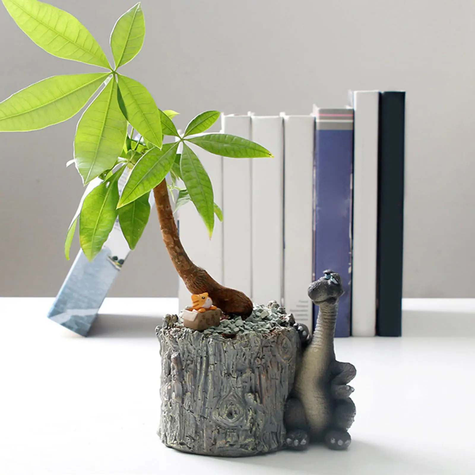 

Dinosaur Flower Pot with Drainage Hole for Animal Planters Home Crafts