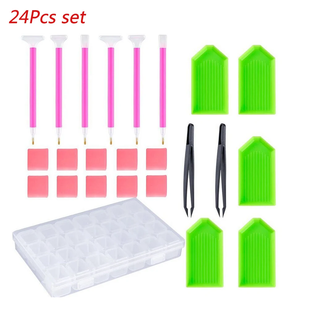 Набор инструментов для алмазной живописи набор из 24 насадок самостоятельной