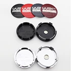 4 шт. 56 мм или 60 мм WRC Logo Центральная втулка колеса автомобиля Cap Rim Refit креативные накладки на бейдж украшение эмблема Стайлинг автомобильные аксессуары