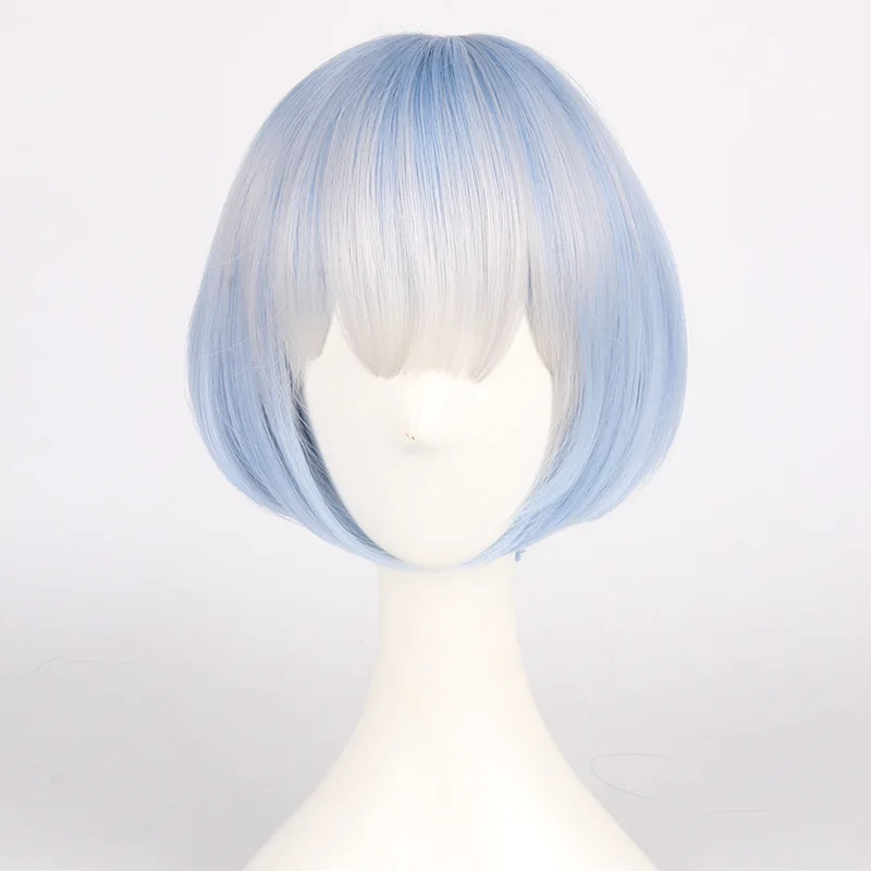 Парик для косплея Rem Ram с аниме Re ZERO синтетический Хэллоуина карнавала вечерние
