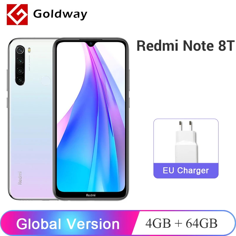 Смартфон Xiaomi Redmi Note 8T 4+64ГБ 48+8+2+2МП/13МП 6 3&quot MIUI глобальная версия|Смартфоны| |